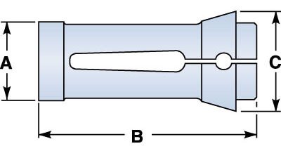 1 Gridley Burring Collet 9/16 Round MO